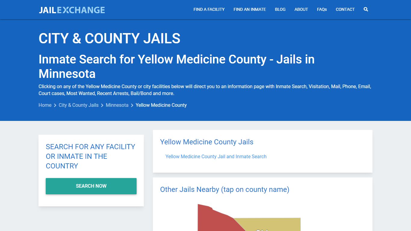 Inmate Search for Yellow Medicine County | Jails in Minnesota